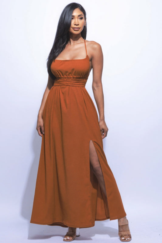 Side Slit Maxi Dress - Elegant and Versatile for Any Occasion