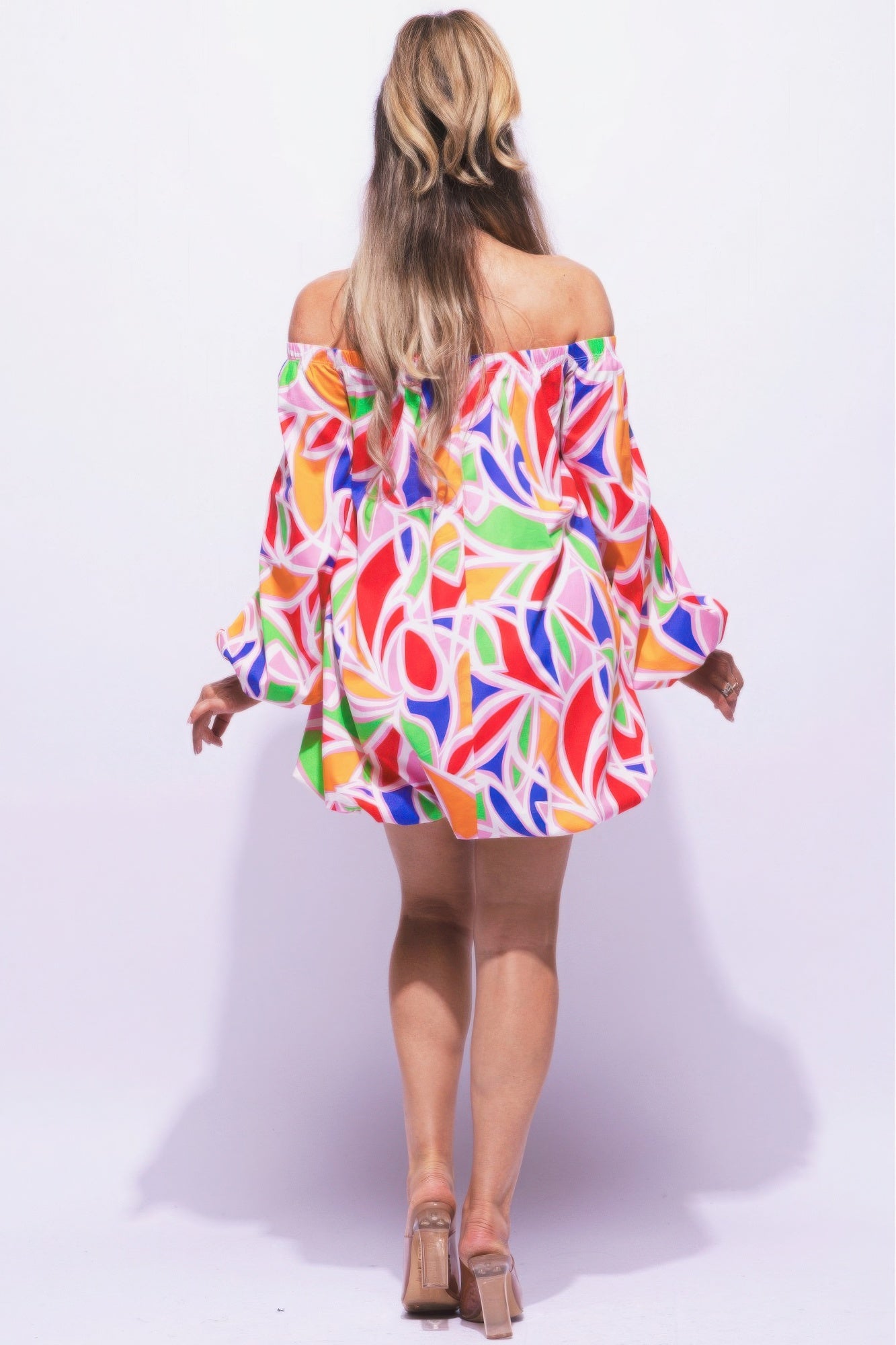 Off Shoulder Bubble Dress - Elegant and Trendy Fashion Statement for Any Occasion