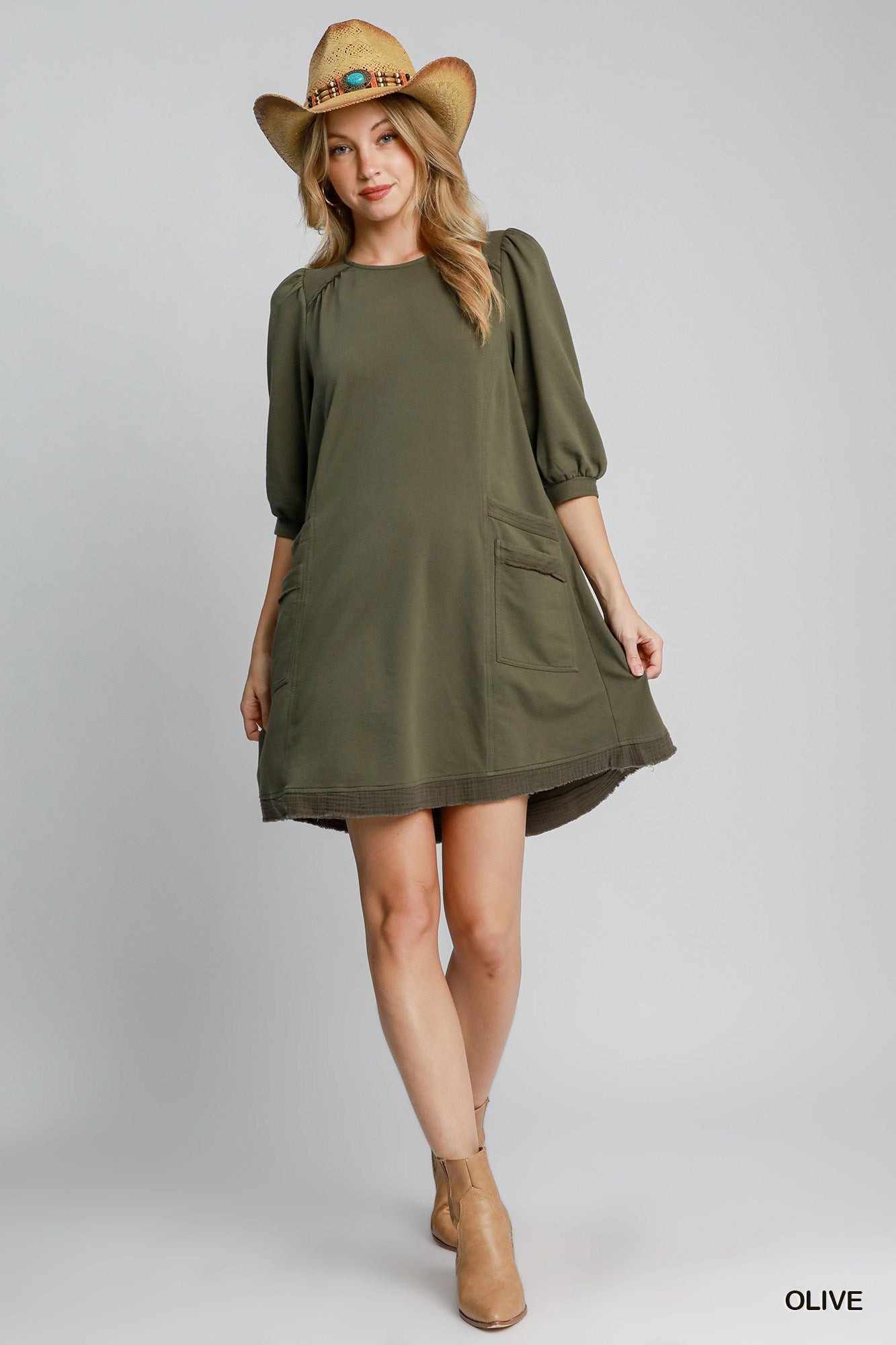 French Terry Mini Dress - Comfortable and Stylish Everyday Wear