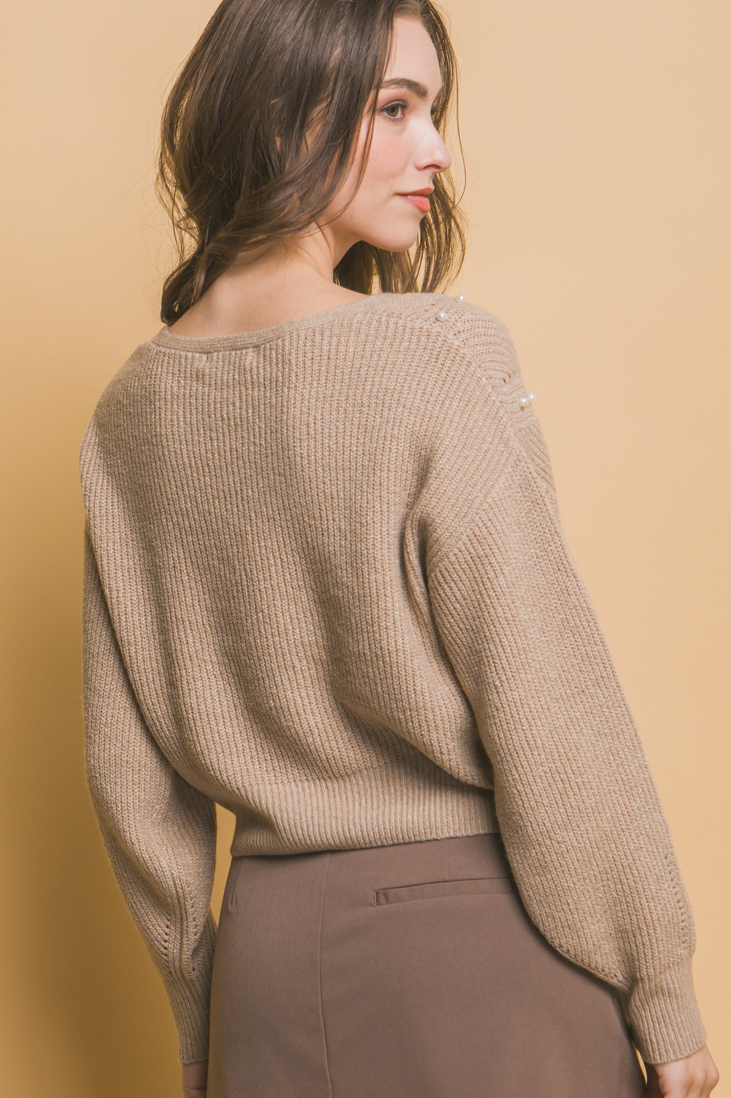 Pearl Details Sweater